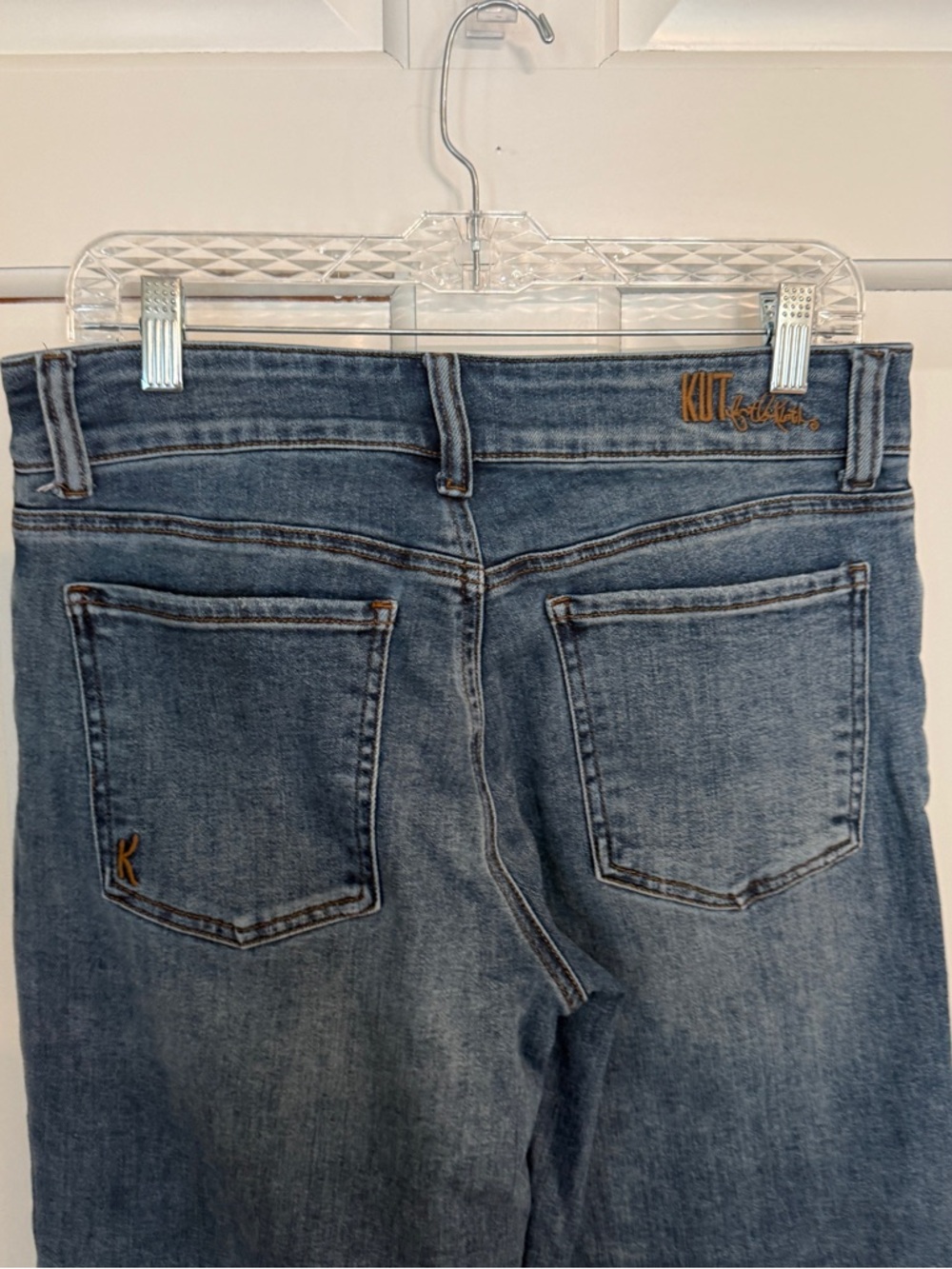 Kut From The Kloth Lucy High Rise Wide Leg Jeans Size 8 Medium Wash 25365 - Picture 7 of 15